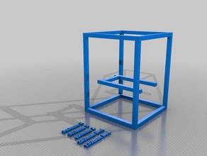 hypercube 400mm z simulation 3d printing printer 3d print model - Mito3D