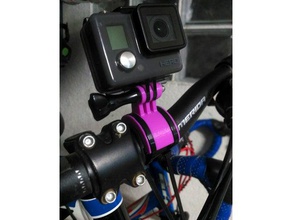 yet another gopro mtb mount camera bicycle bicycle mount bike gopro gopro mount mount 3d print model - Mito3D