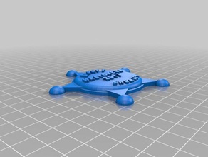 people do anything fer badge props customized 3d print model - Mito3D