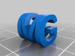 meine kundenspezifische tof-3d-Buchstaben-block Schilder & logos kundengebundene 3d print model - Mito3D