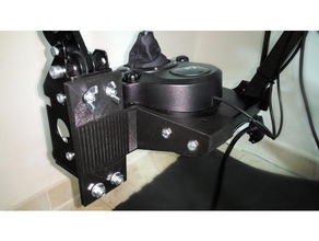 mount handbrake gear shifter v2 gt-omega toy & game accessories 920 g25 g27 g29 logitech racing wheel handbrak 3d print model - Mito3D