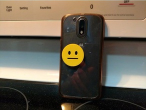 popsocket emoji plaques visage téléphone mobile 3d print model - Mito3D