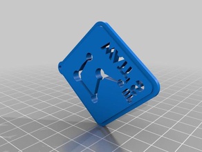 team ro023 watt's up keychain keychains ftc robotics keychai 3d print model - Mito3D