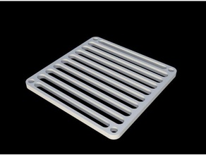 simple 80mm fan grille electronics 3d print model - Mito3D