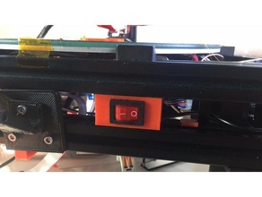 2020 anahtarı braketi delta kossel 3d yazıcı aksesuarları cob led geçin 3d print model - Mito3D
