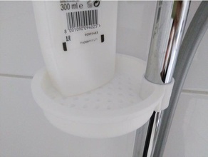 sabão a bandeja de 22 mm chuveiro casa banho 22mm barra duschstange pólo ferroviário seife seifenschale do 3d print model - Mito3D