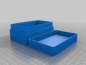 namecard 2 containers customized 3d print model - Mito3D