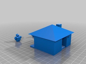 little house man 3d printing 3d print model - Mito3D