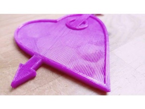 armor heart - love liebe amoure te amo sign art amour 3d print model - Mito3D