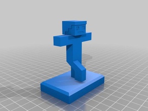1 minecraft rakam heykeller skins steve çöp adam 3d print model - Mito3D