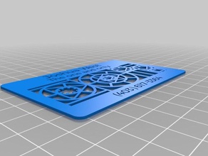 my customized custom business card office 3d print model - Mito3D