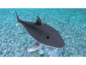 tubarão bebê animais o blender blender3d 3d bonito criatura do mar a figura fin peixe jaws modelo natureza oceano tubarões submarino debaixo d'água água 3d print model - Mito3D