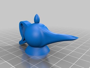 genio de la lámpara art genie 3d print model - Mito3D