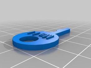 my customized house padlock key mail 7 household supplies 3d print model - Mito3D