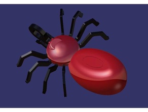 spider ciondolo accessori 3d print model - Mito3D