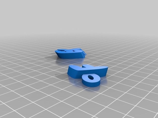 f ek i portachiavi su misura 3D print model - Mito3D
