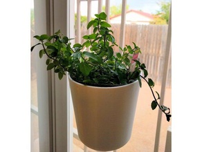 suction cup planter bonnie pots outdoor & garden gardening hanging pot indoor planters small urban 3d print model - Mito3D