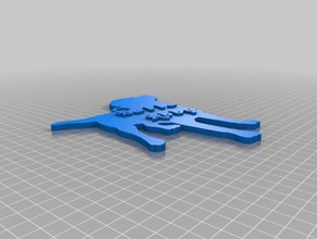 belleabbykeychain Schlüsselanhänger kundengebundene 3d print model - Mito3D