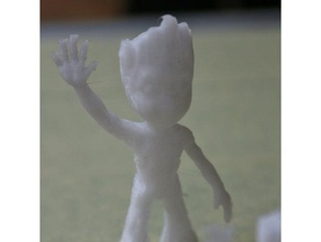 in piedi baby groot portachiavi le creature gotg tutori 3d print model - Mito3D