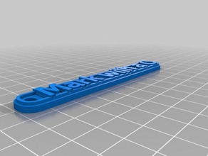 mark keychains customized 3d print model - Mito3D