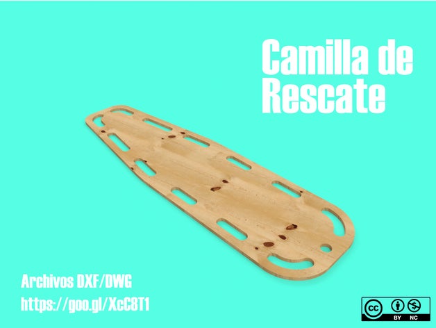 camilla de rescate la 3D print model - Mito3D