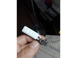 slam jacket zipper pull tab toggle costume zipperpull slide zip 3d print model - Mito3D