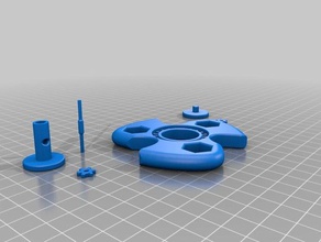 çift fidget spinner vites oyuncak & oyun aksesuarları değişimi oyuncaklar çocuklar 3d print model - Mito3D