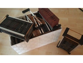 terrain tile-Lagerung-transport-tray Spielzeug & game Zubehör dnd Fliesen openforge openlock pathfinder-Fliesen 3d print model - Mito3D