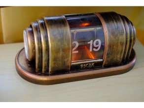 art-deco-flip clock bioshock diy art-deco Uhr flip 3d print model - Mito3D