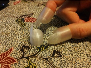 personalizable de la uña del dedo - pata cero rascarse remix accesorios las uñas openscad rascador 3d print model - Mito3D