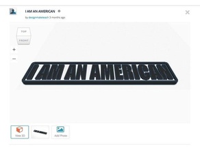 am american signs & logos 3d print model - Mito3D