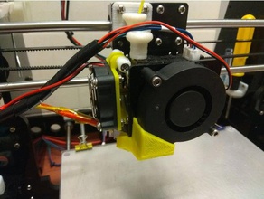anet a8 extruder fan modification - no heat sink version 3d printer extruders upgrade 3d print model - Mito3D