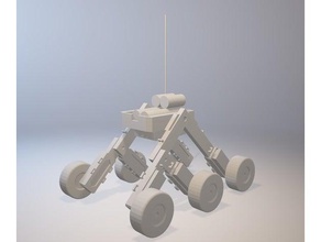 rocker bogie rc mars rover r c veículos 3d print model - Mito3D