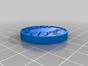 geocache coin sport & outdoors 3d print model - Mito3D
