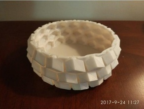 a nido d'ape vaso all'aperto e giardino fioriera pot 3d print model - Mito3D