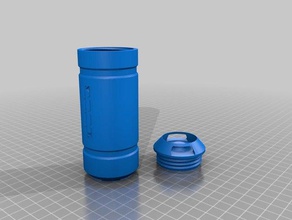 scream canister bottle lid 3d printing 3d print model - Mito3D