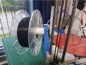 gemstock filament spool holder 3d printer accessories 2020 extrusion delta xdr4g0nx 3d print model - Mito3D