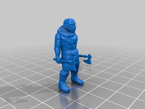 sangue pugni - goblin mercenario squadra 28mm scala giochi dnd in miniatura i folletti rpg tavolo di gioco 3d print model - Mito3D