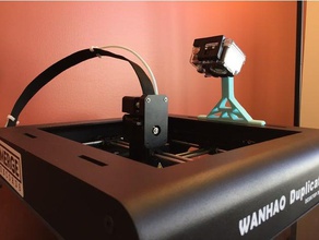 gopro monte wanhao d6 mp definitivo Impresora 3d accesorios la acción de leva cámara montaje diy monoprice final práctica timelapse duplicador 6 3d print model - Mito3D
