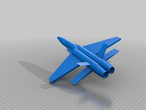 fighter jet 3d printing airplane plane 3d print model - Mito3D