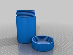 screw cap container containers top 3d print model - Mito3D