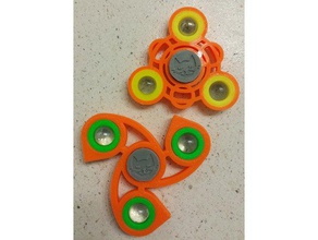 cat end cap decoration fidge spinner size 608 ball bearing toys & games 3d print model - Mito3D