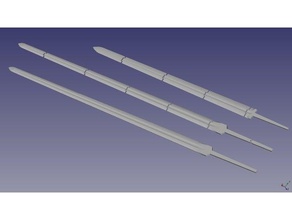 blades parts props medieval prop sword 3d print model - Mito3D