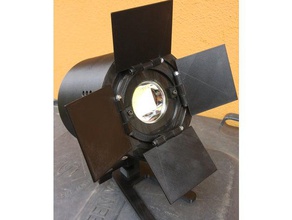 20w de 100w led spot - ronda cuadro la versión 2 electrónica 12vdc 50w barndoor el reflector 3d print model - Mito3D