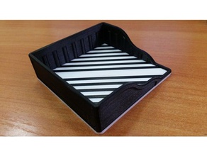 memo box holder office memobox paper 3d print model - Mito3D