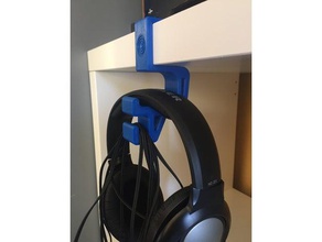headphone holder ikea kallax expedit p hl other 37 50 11 mm desk music headphones 3d print model - Mito3D