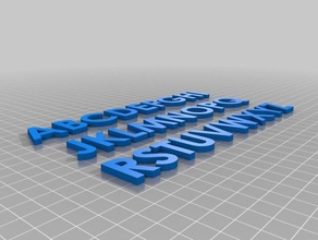 english alphabets learning alphabet letter letters number word words 3d print model - Mito3D