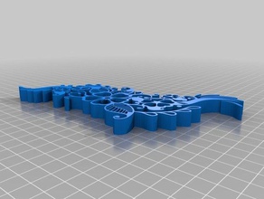 floriturapanneau de particulesla ferraille L'impression 3d 3d print model - Mito3D