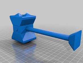 grinder 3d printing fantasy hammer warhammer weapon 3d print model - Mito3D