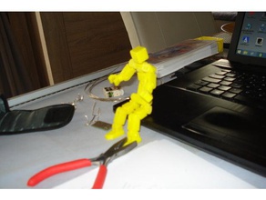 movable stickman 3d printer parts 3d print model - Mito3D